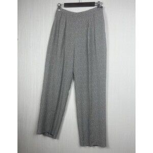 VTG Jones Wear Pleated Wide Leg Snakeskin Trouser 10P Workwear Chic Officewear